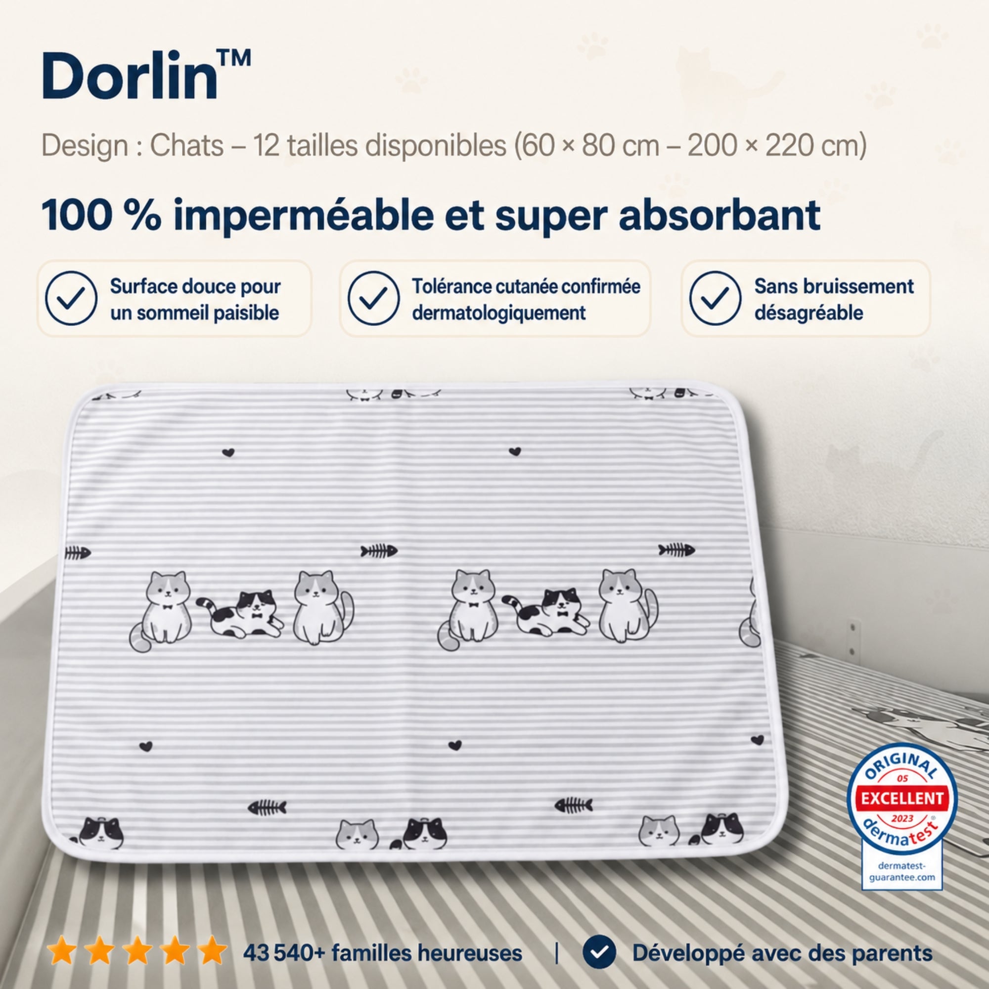Dorlin™｜Protège-matelas premium pour enfant